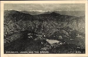 Seller image for Ansichtskarte / Postkarte Darjeeling Indien, Lebong and the snows for sale by akpool GmbH