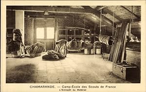 Ansichtskarte / Postkarte Chamarande Essonne, Camp École des Scouts de France, Pfadfinder, L'Entr...