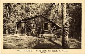 Ansichtskarte / Postkarte Chamarande Essonne, Camp École des Scouts de France, Pfadfinder, La Tan...