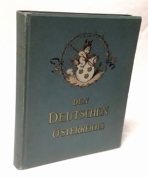 Seller image for Den Deutschen sterreichs! Hundert Studienbltter deutscher Knstler. Auf Veranlassung und unter Mitwirkung des Mnchener "Hilfsausschusses fr Cilli". Mit Text von Professor Dr. Max Haushofer und einer Einleitung von Heinrich Wastian. for sale by Antiquariat Dennis R. Plummer