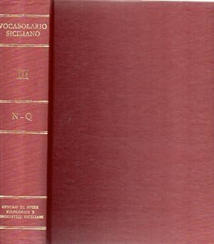 Vocabolario siciliano. N-Q (Vol. 3)