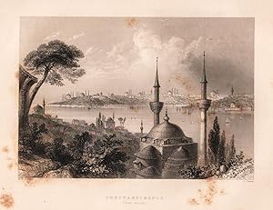 Seller image for Constantinople (from Scutari) = Constantinopel von Scutari aus gesehen. Original Stahlstich von 1838 for sale by Antiquariat Kastanienhof