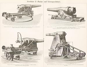 Geschütze II., Marine- und Küstengeschütze