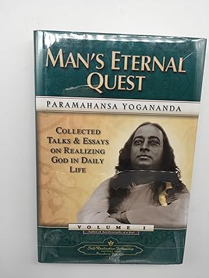 Immagine del venditore per Man's Eternal Quest: Collected Talks and Essays on Realizing God in Daily Life venduto da Rivendell Books Ltd.