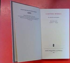 Image du vendeur pour Goethes Werke in zwlf Bnden - ZWEITER BAND: Gedichte II - Versepen mis en vente par biblion2