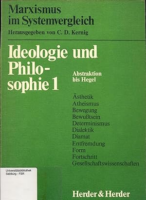 Bild des Verkufers fr Ideologie und Philosophie Band 1: Abstraktion bis Hegel zum Verkauf von avelibro OHG