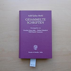 Immagine del venditore per Gesammelte Schriften. Erster Band. Grundlagen des Rechts. 1. Teilband. venduto da SinneWerk gGmbH