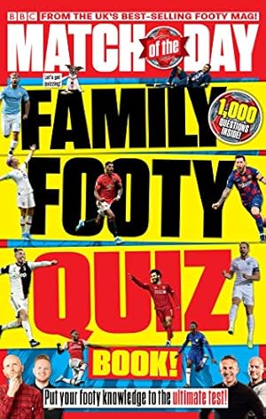Imagen del vendedor de Match of the Day Family Footy Quiz Book a la venta por Redux Books