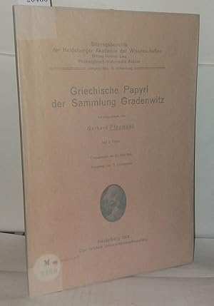 Griechische papyri der Sammlung Gradenwitz