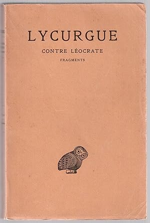 Seller image for Lycurgue contre Locrate - Fragments for sale by LibrairieLaLettre2