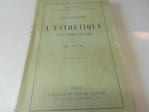 Bild des Verkufers fr J.M. Guyau- Les Problemes De L Esthetique Contemporaine-Ed Alcan-1921 zum Verkauf von JLG_livres anciens et modernes