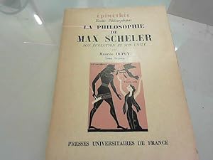 Imagen del vendedor de La Philosophie de Max Scheler Tome Second a la venta por JLG_livres anciens et modernes