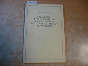 Bild des Verkufers fr Parallelen und Gegenstze im englischen und amerikanischen Privatrecht. Rede, gehalten am 13. Juli 1968 aus Anlass seiner im Rahmen des Univ.-Jubilums am 12. Juli 1968 vollzogenen Promotion zum Dr. iur. h.c.d. Rechts- und Staatswissenschaftlichen Fakult t der Rheinischen Friedrich-Wilhelms-Universitt Bonn. Nebst einer Einfhrung von Kurt Ballerstedt und einem Auszug aus der Promotionsansprache des Viktor Weidner. Bonner akademische Reden, Neue Folge, 35. zum Verkauf von Gebrauchtbcherlogistik  H.J. Lauterbach