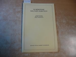 Bild des Verkufers fr In memoriam Walther Hubatsch : Reden gehalten am 21. November 1985 bei der akademischen Gedenkfeier der Philosophischen Fakultt der Rheinischen Friedrich-Wilhelms-Universitt Bonn zum Verkauf von Gebrauchtbcherlogistik  H.J. Lauterbach