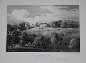 A Fine Original Antique Lithograph Illustration of Polesden Lacey in Surrey the Seat of Joseph Bo...