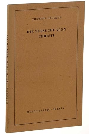 Imagen del vendedor de Die Versuchungen Christi. a la venta por Antiquariat Lehmann-Dronke