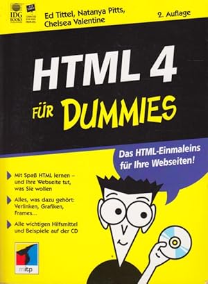 Image du vendeur pour HTML 4 fr Dummies (mit CD-ROM). mis en vente par TF-Versandhandel - Preise inkl. MwSt.