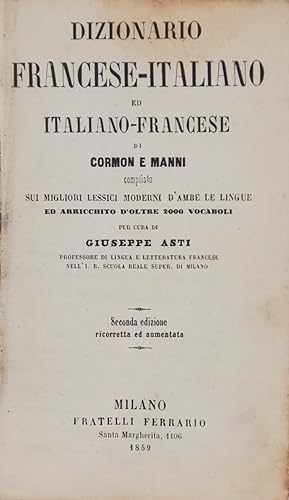 Dizionario Francese Italiano ed Italiano Francese