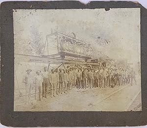 Seller image for African American Railroad workers Original 19th Century Albumen Photograph for sale by Max Rambod Inc
