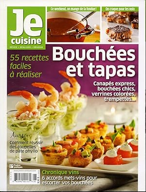 Bild des Verkufers fr Je cuisine Volume 6 No. 6 : Bouches et tapas zum Verkauf von Librairie Le Nord