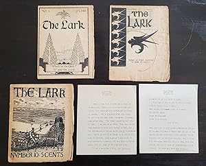 Seller image for THE LARK. NO. 1, 3 and 10, First series [Together 3 issues with two-page typed letter signed by Burgess] for sale by Noushin Books & Company