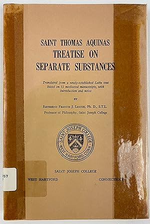 Seller image for Treatise on Separate Substances for sale by Gordon Kauffman, Bookseller, LLC