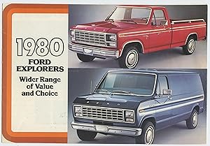 1980 Ford explorers: Wider Range of Value and Choice (flyer)