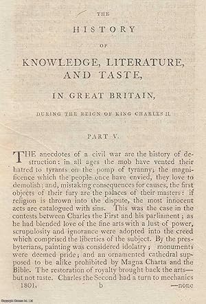 Seller image for Charles II. The History of Knowledge, Literature, and Taste, in Great Britain during the Reign of King Charles II. An original article from The New Annual Register for 1801. for sale by Cosmo Books