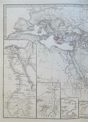 Assyrian Empire Arabia India Greece Egypt Persia 1865 Stulpnagel historical map