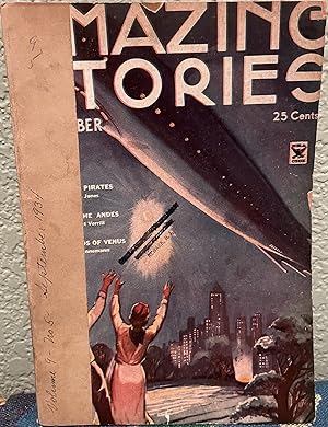 Seller image for Amazing Stories Science Fiction Vol. 9 No. 5 September 1934 for sale by Crossroads Books