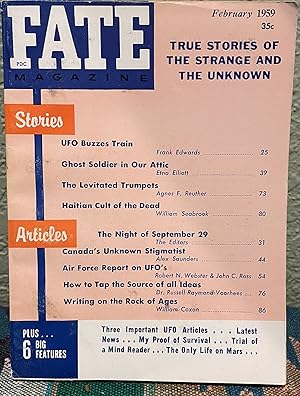 Fate Magazine; True Stories of the Strange and the Unknown, February 1959 Vol. 12 No. 2 Issue 107