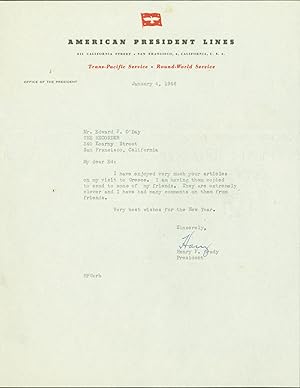 typed letter signed