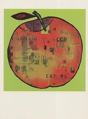 Fruit Pump Rachel Oxley Apple Eat Me Painting Art Postcard