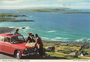 Bloody Foreland Tourists Lost Reading Map Irish Postcard