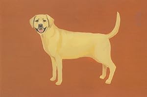 Labrador Retriever Dog Painting Postcard