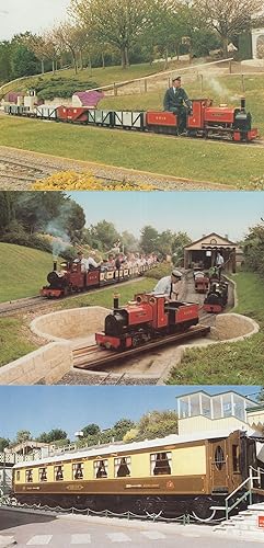 Bild des Verkufers fr Beer Heights Miniature Model Railway Golden Arrow 3x Postcard zum Verkauf von Postcard Finder
