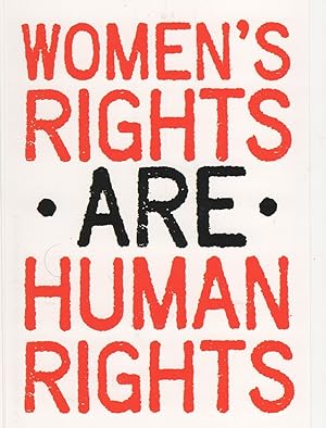 Seller image for Womens Rights Are Human Rights Equality Politics Campaign Postcard for sale by Postcard Finder