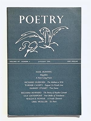 Briggflatts. Contained in Poetry Magazine, Vol 107, no 4, January 1966