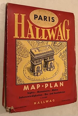 Seller image for Paris Map Plan Hallwag for sale by Once Upon A Time