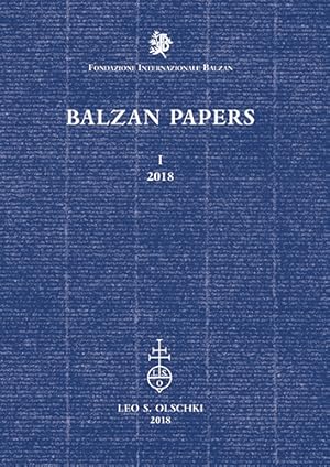 Immagine del venditore per Balzan Papers I. 2018. venduto da FIRENZELIBRI SRL