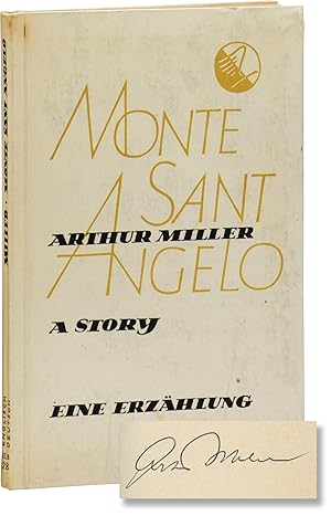 Bild des Verkufers fr Monte Sant Angelo: A Story (Signed First Edition) zum Verkauf von Royal Books, Inc., ABAA