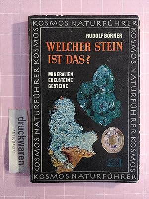 Imagen del vendedor de Welcher Stein ist das? Tabellen zum Bestimmen der wichtigsten Mineralien, Edelsteine und Gesteine. [Kosmos-Naturfhrer]. a la venta por Druckwaren Antiquariat