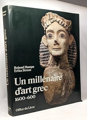 Bild des Verkufers fr Un millnaire d'art grec 1600-600 zum Verkauf von crealivres