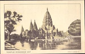Bild des Verkufers fr Ansichtskarte / Postkarte Angkor Wat Kambodscha, Temple zum Verkauf von akpool GmbH