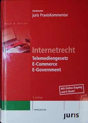 Immagine del venditore per Juris PraxisKommentar Internetrecht. Telemediengesetz, E-Commerce, E-Government. venduto da Antiquariat Bookfarm