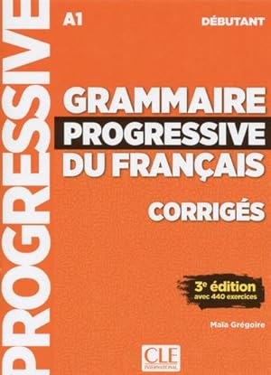 Imagen del vendedor de Grammaire progressive du franais. Niveau dbutant - 3me dition. Lsungsheft a la venta por Smartbuy