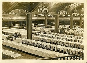 "BANQUET TARDIEU à BULLIER 1932" Photo de presse originale par G. DEVRED / Agence ROL Paris (1932)