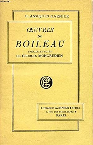 Bild des Verkufers fr Oeuvres de boileau. zum Verkauf von JLG_livres anciens et modernes