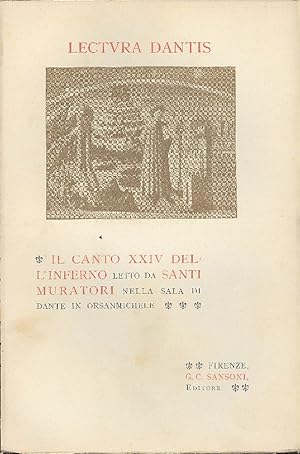 Bild des Verkufers fr Il canto XXIV dell&#39;Inferno zum Verkauf von Studio Bibliografico Marini