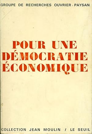 Seller image for Pour une dmocratie conomique for sale by Studio Bibliografico Marini